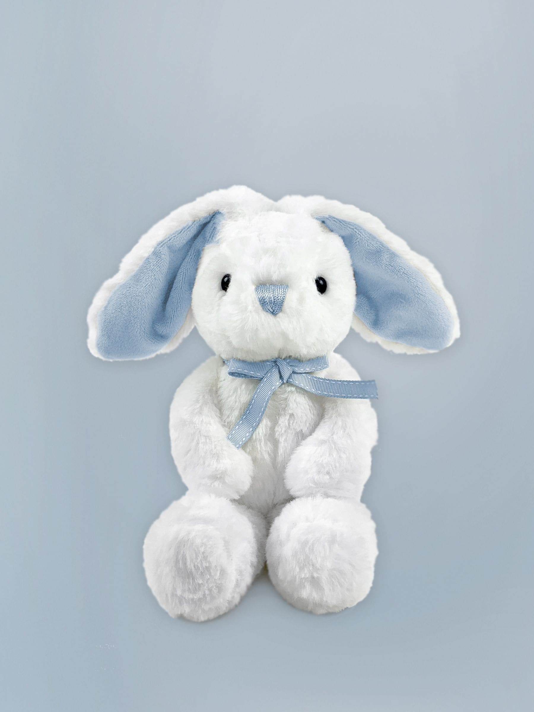 Babyblooms Babygeschenkset blauer Hase mit 24 cm Stofftier - Britisches Produkt