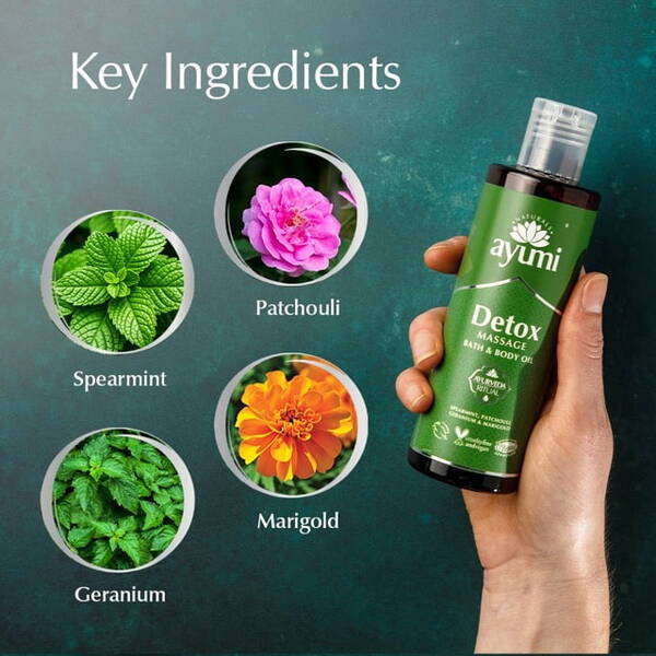 Ayumi Lymphatic Detox Bath and Body Oil 250ml - British product