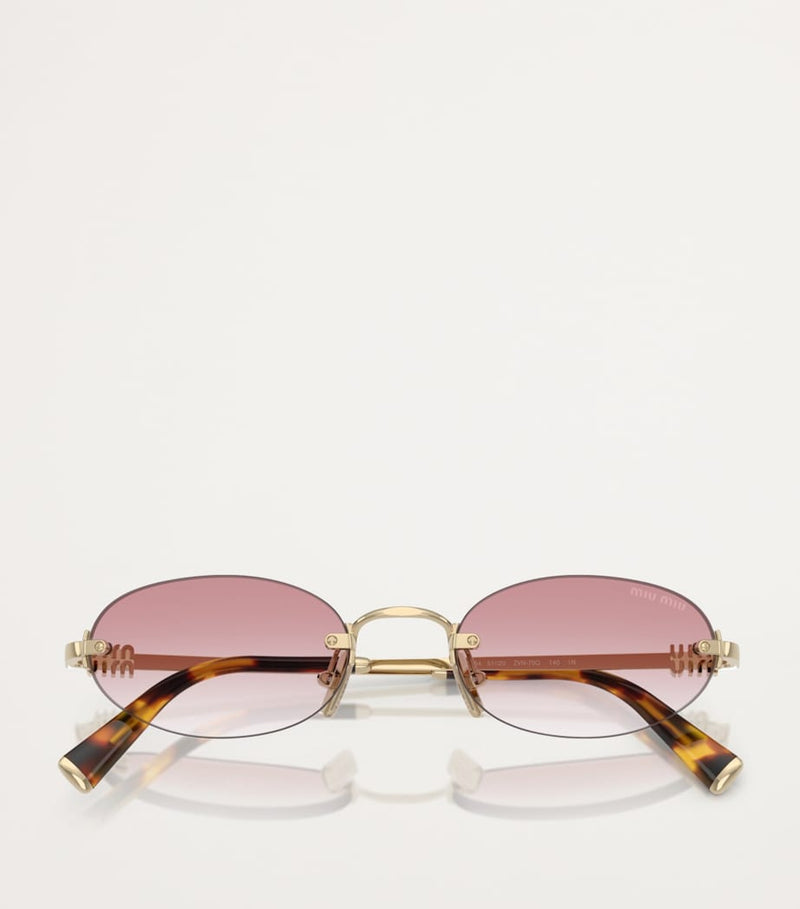 Miu Miu metal oval sunglasses, imported from the UK