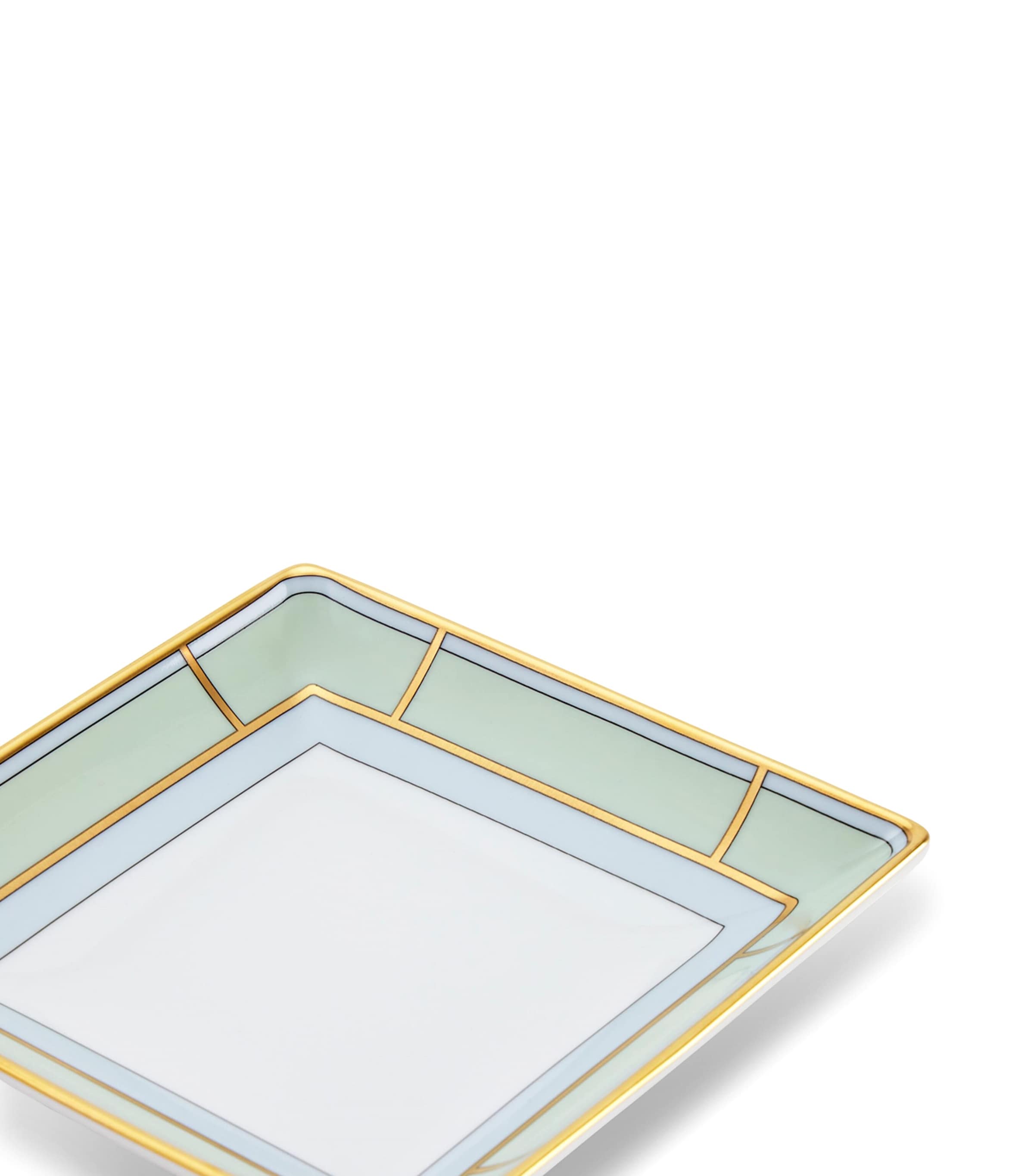GINORI 1735 porcelain Colonna Diva square change tray 13.5cm, UK version