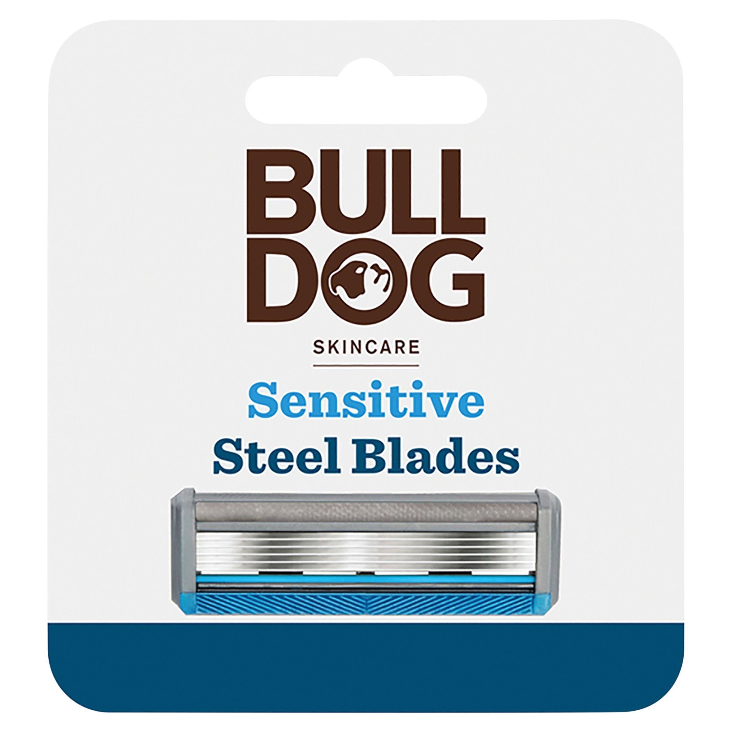 Bulldog Skincare Sensitive Steel Blades x4 men's razors & blades Sainsburys   