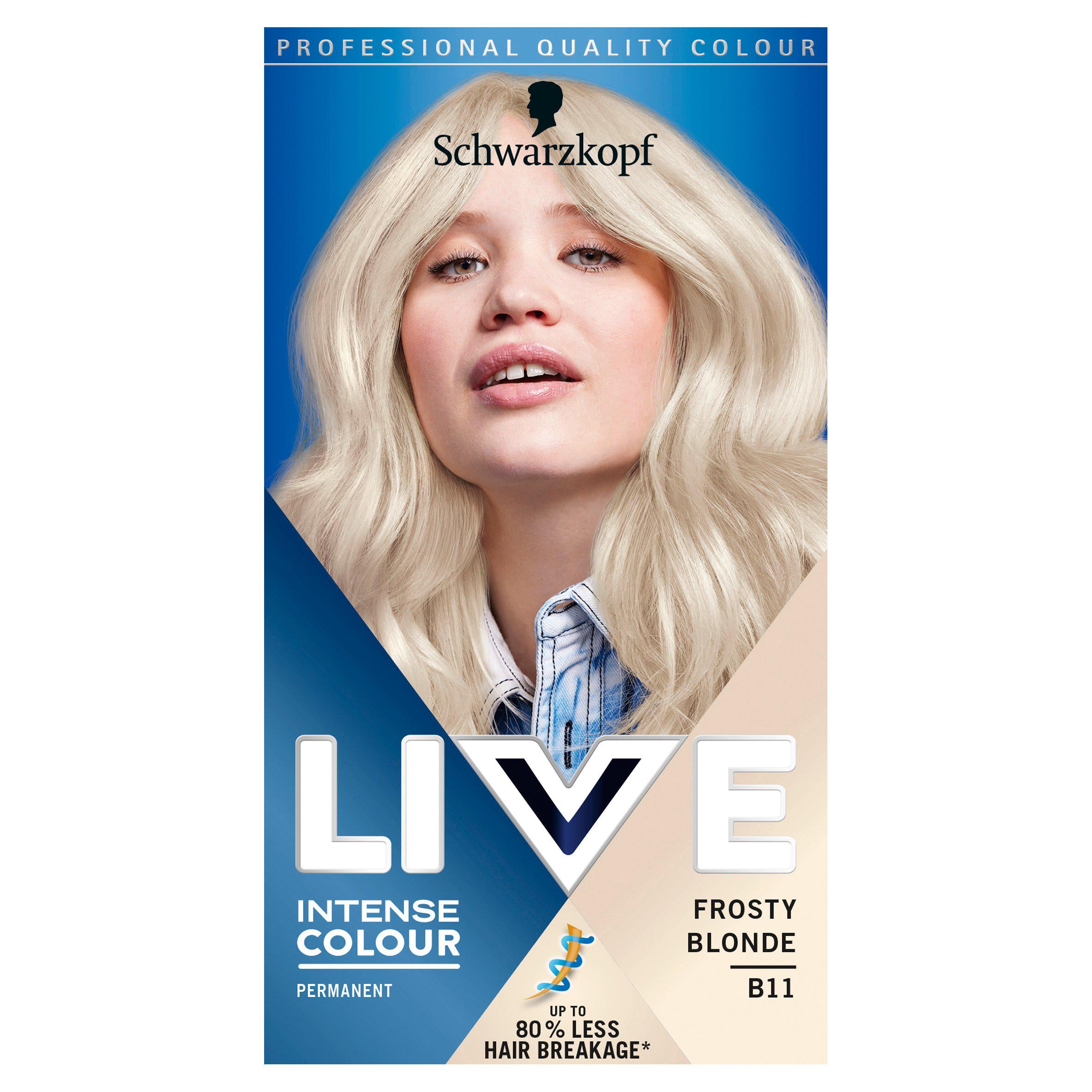 Schwarzkopf Live Intense Colour Permanent Frosty Blonde B11 GOODS Sainsburys   