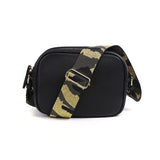 POM vegan leather camera shoulder bag black, imported from the UK
