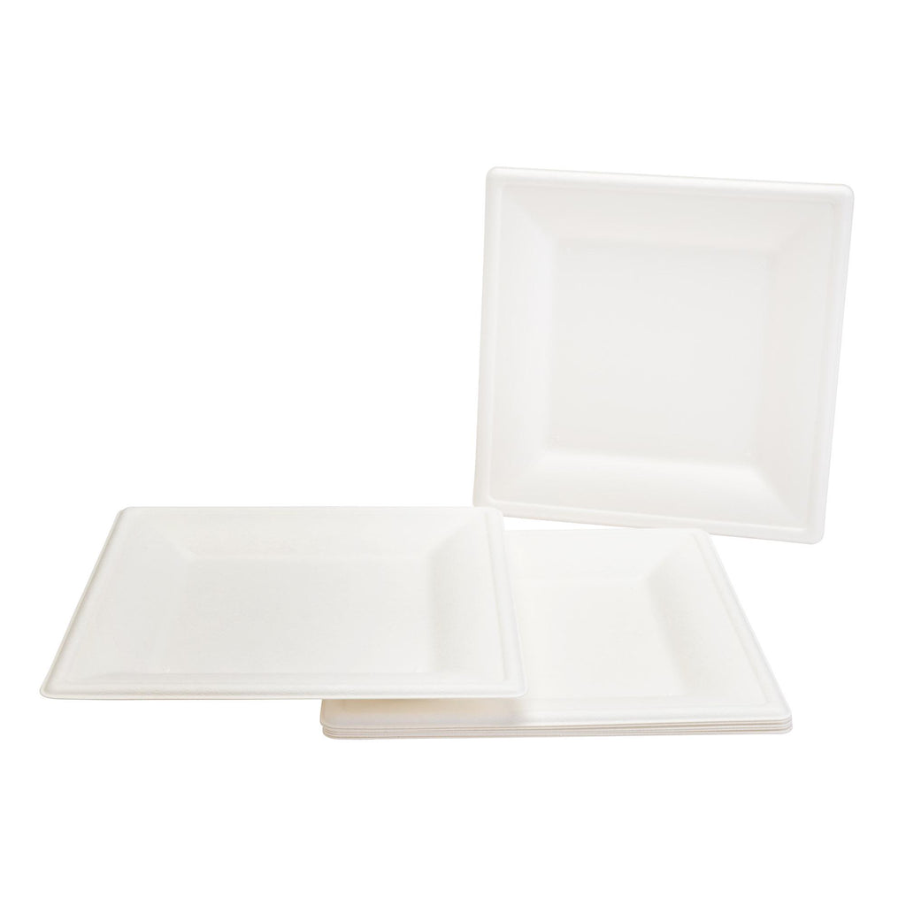 Sainsbury's Bagasse Square Side Plates 20cm