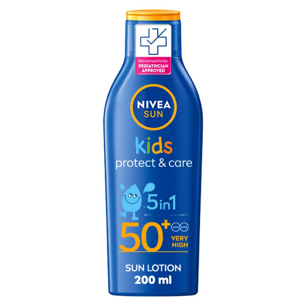 NIVEA SUN Kids Protect & Care Suncream Lotion SPF 50+ 200ml