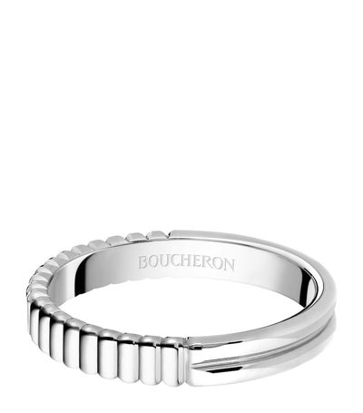 Harrods Boucheron Platinum Quatre Radiant Edition Wedding Band- Buy online at McGrocer