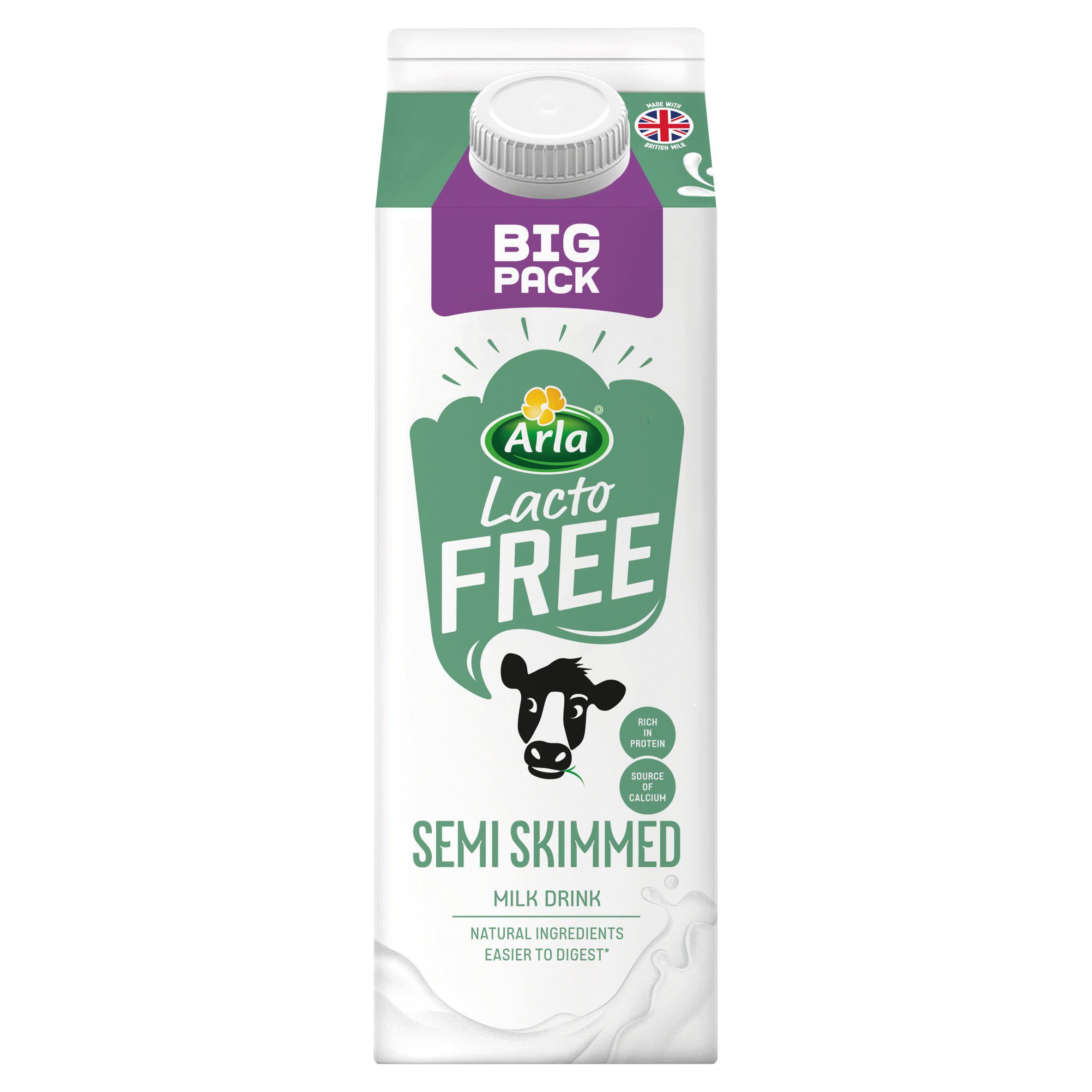 Arla Lactofree Semi Skimmed Milk Drink 2L Fresh milk Sainsburys   