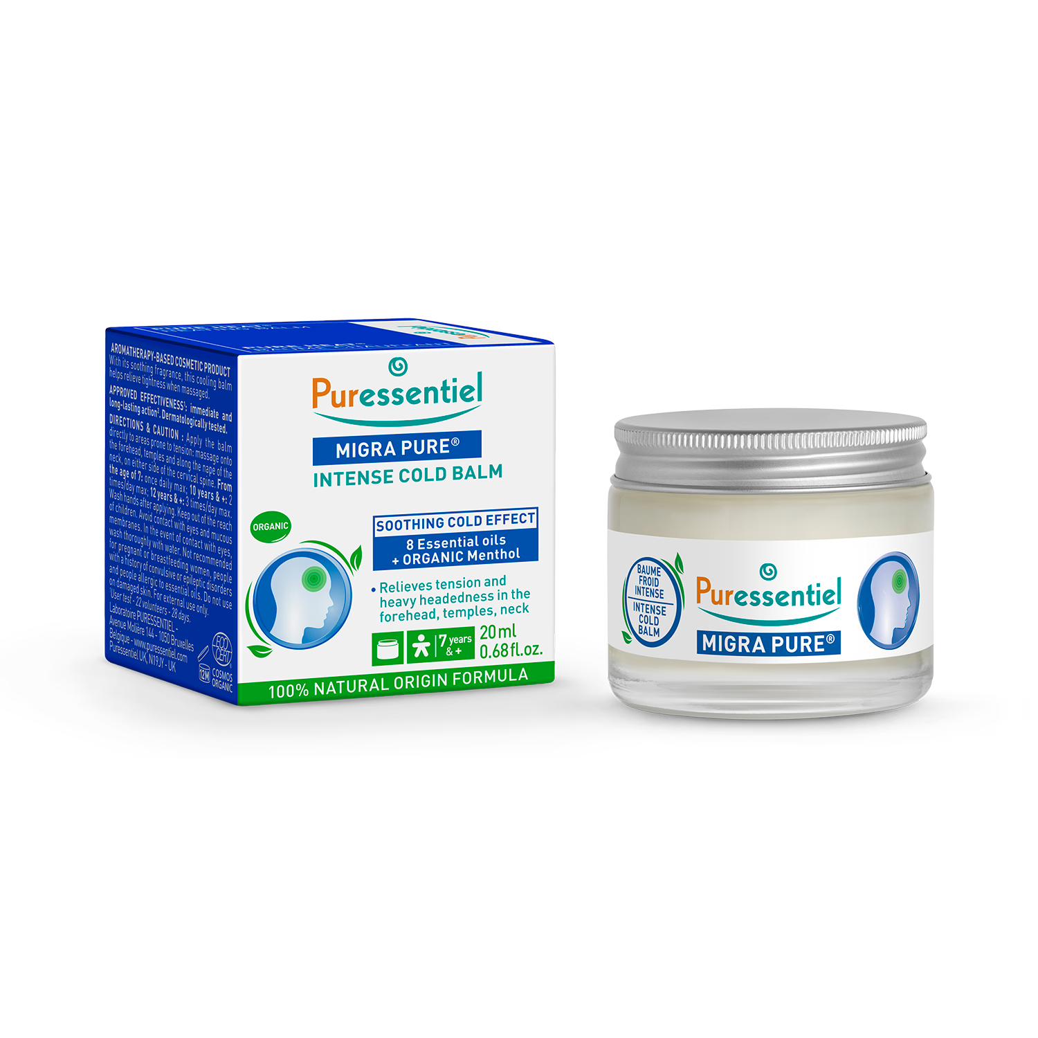 Puressentiel Migra Pure Intense Cold Balm 20 ml - British product