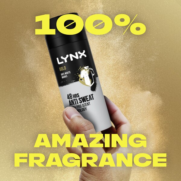 Lynx Men Gold Anti-Perspirant Deodorant Spray 150ml GOODS Superdrug   