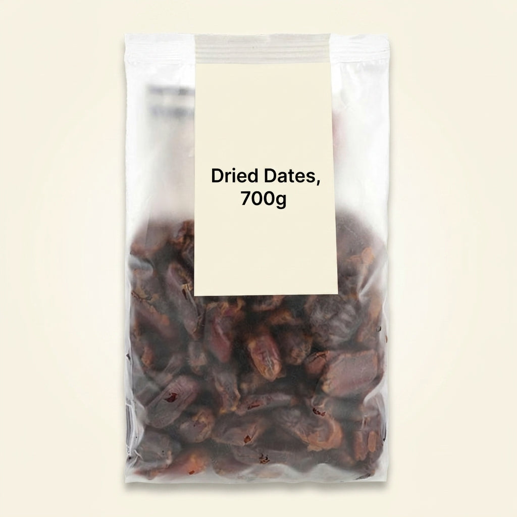 Holland & Barrett Dried Dates 700g bag, UK version