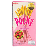 Glico Pocky biscuit sticks strawberry flavour, UK version