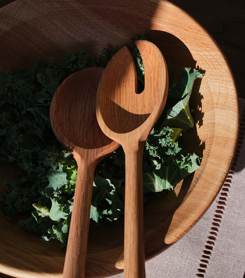 The Conran Shop Oak Istria salad servers set of 2 (British brand)