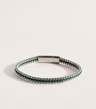 Tateossian sterling silver woven Tris bracelet - British product