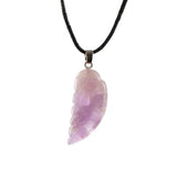 Myga angel wing pendant amethyst crystal necklace - British product
