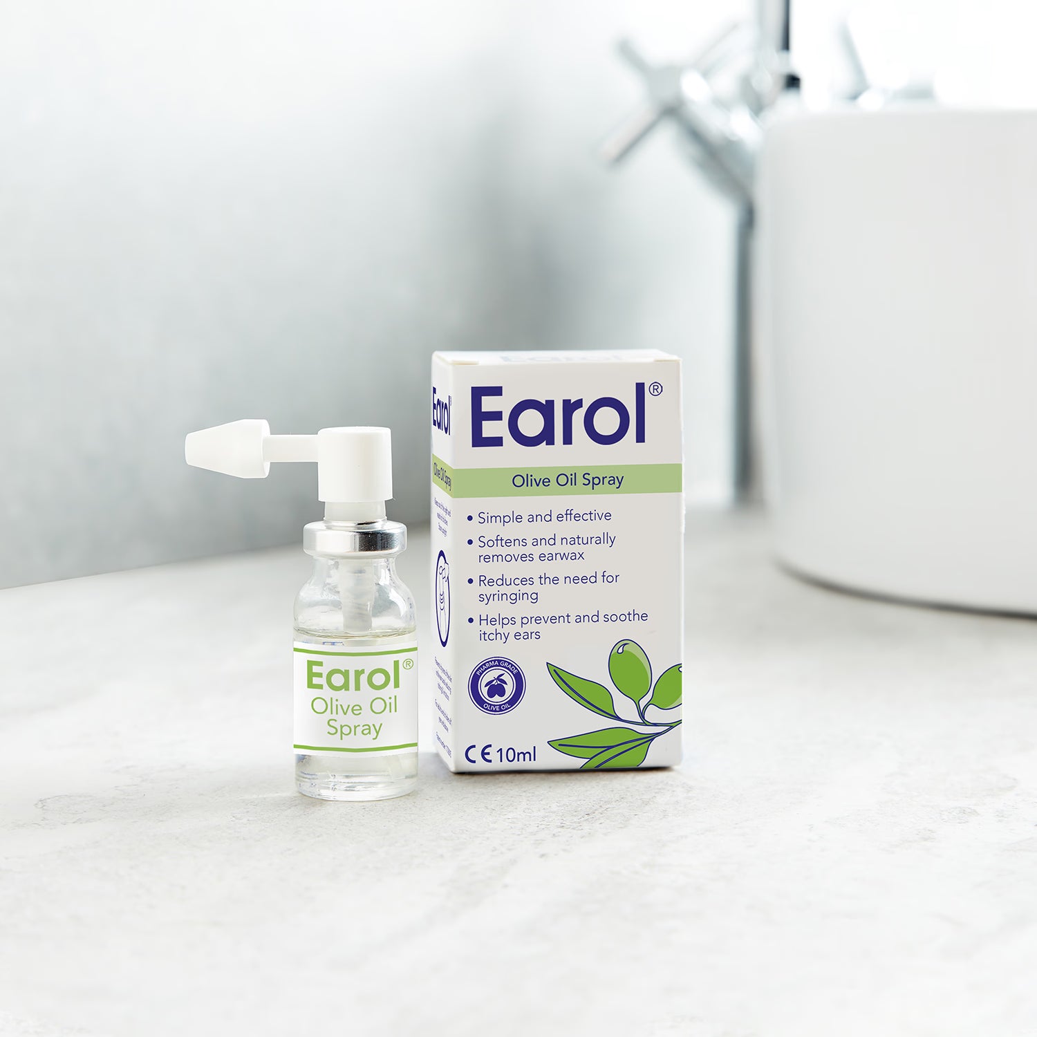 Earol olive oil ear spray 10 ml, imported from the UK
