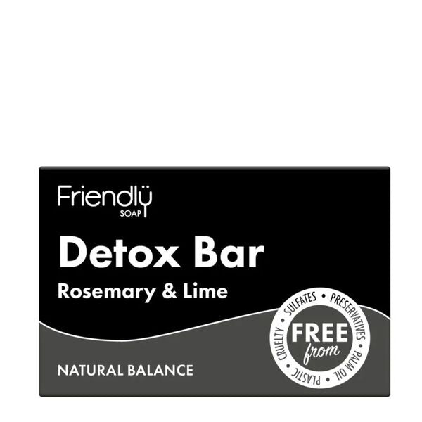 Friendly Soap detox bar 6 x 95g, UK version