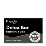 Friendly Soap detox bar 6 x 95g, UK version