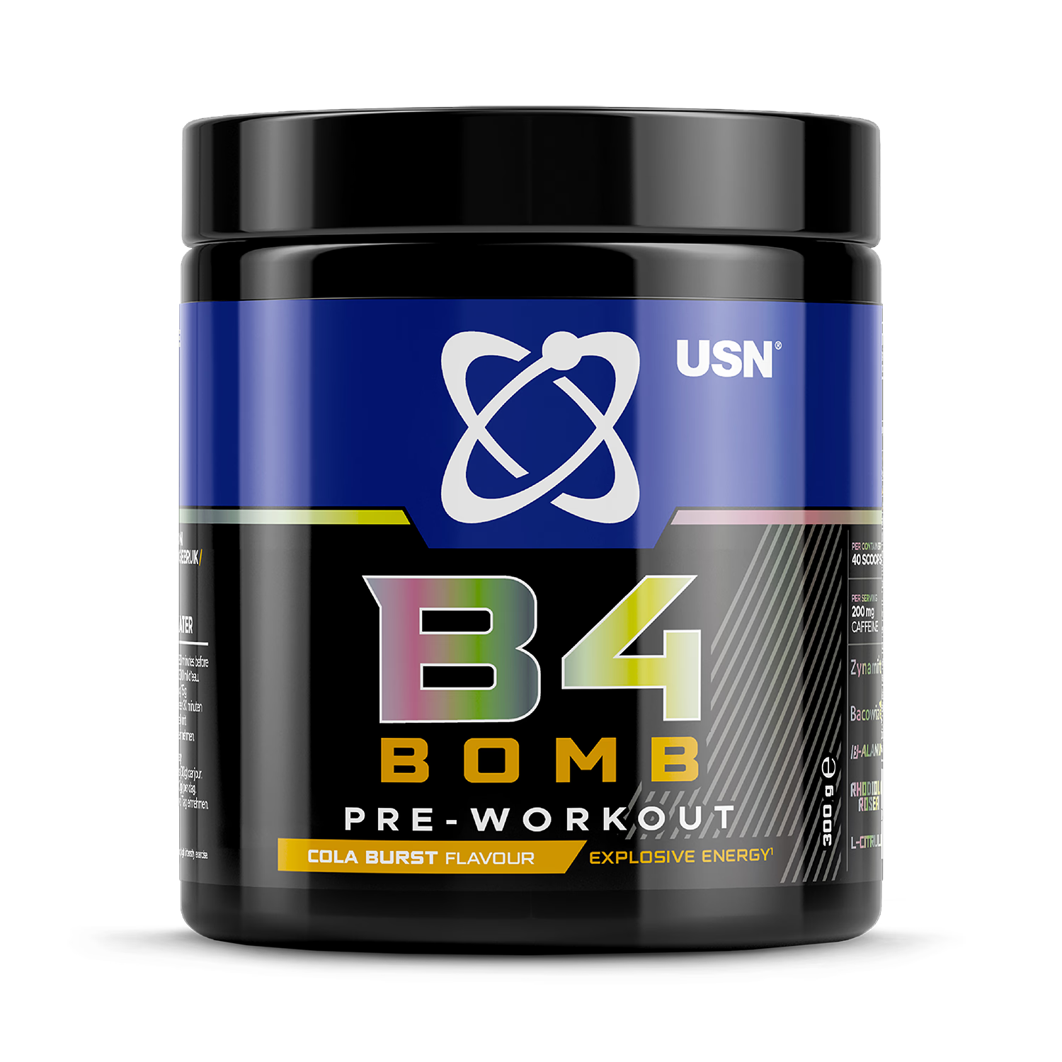 USN B4 Bomb pre-workout cola 300g, UK version