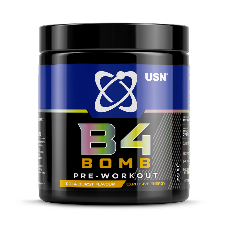 USN B4 Bomb pre-workout cola 300g, UK version