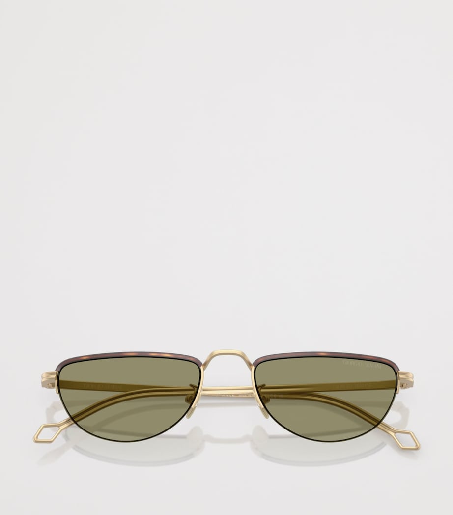 Giorgio Armani butterfly sunglasses steel frame (British brand)