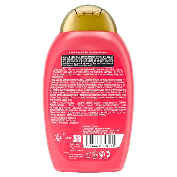 ogx Bond Protein Repair Lightweight Conditioner 385ml, imported from the UK
