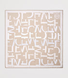 LOEWE silk twill scarf 90cm, UK version