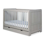 Ickle Bubba Pembrey Cot Bed, Under Drawer and Sprung Mattress - Ash Grey GOODS Boots   