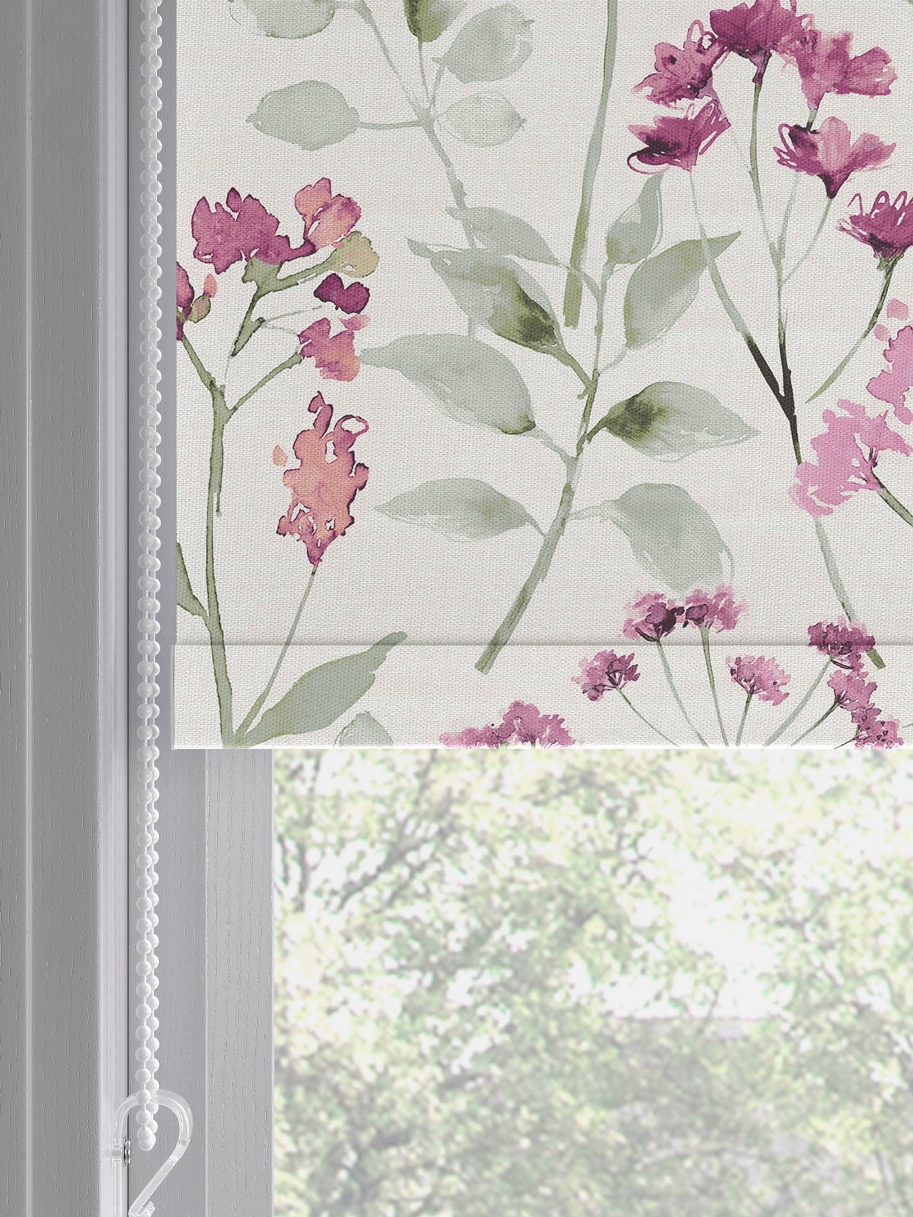 Next Summer Pink Isla Floral roller blind - British product