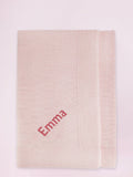 Babyblooms personalised knitted blanket 75x100cm - British product