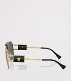 Versace Medusa Piloten-Sonnenbrille mit Metallrahmen (britische Marke)