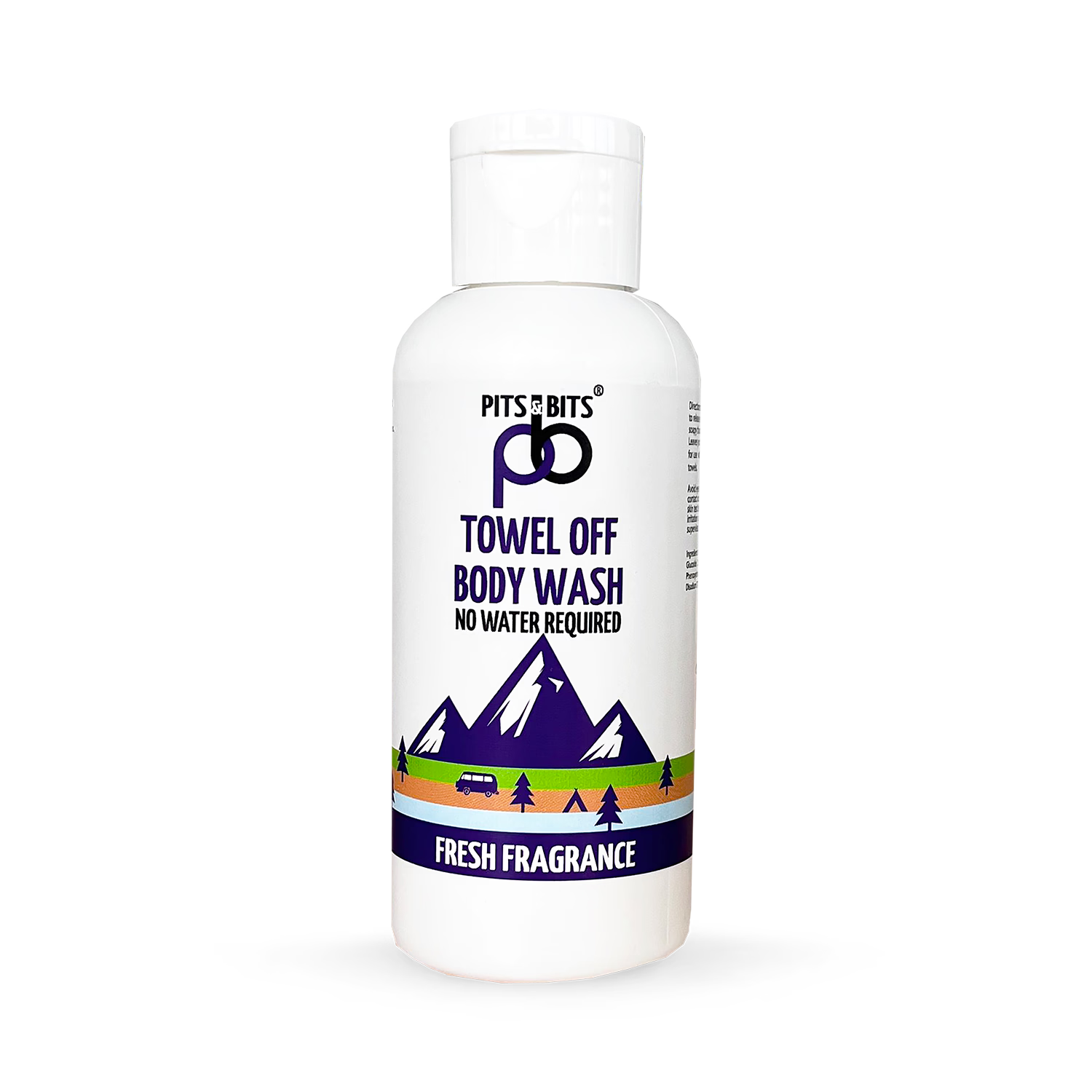 Pits & Bits Towel Off Body Wash 100ml (British brand)