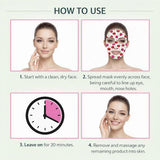 Danielle Creations Cherry Collagen Sheet Masks 5 Pack, imported from the UK