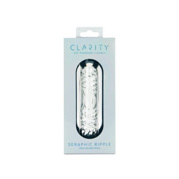 Clarity glass dildo Seraphic Ripple 6.2 inch - British product