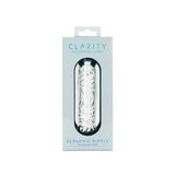 Clarity glass dildo Seraphic Ripple 6.2 inch - British product