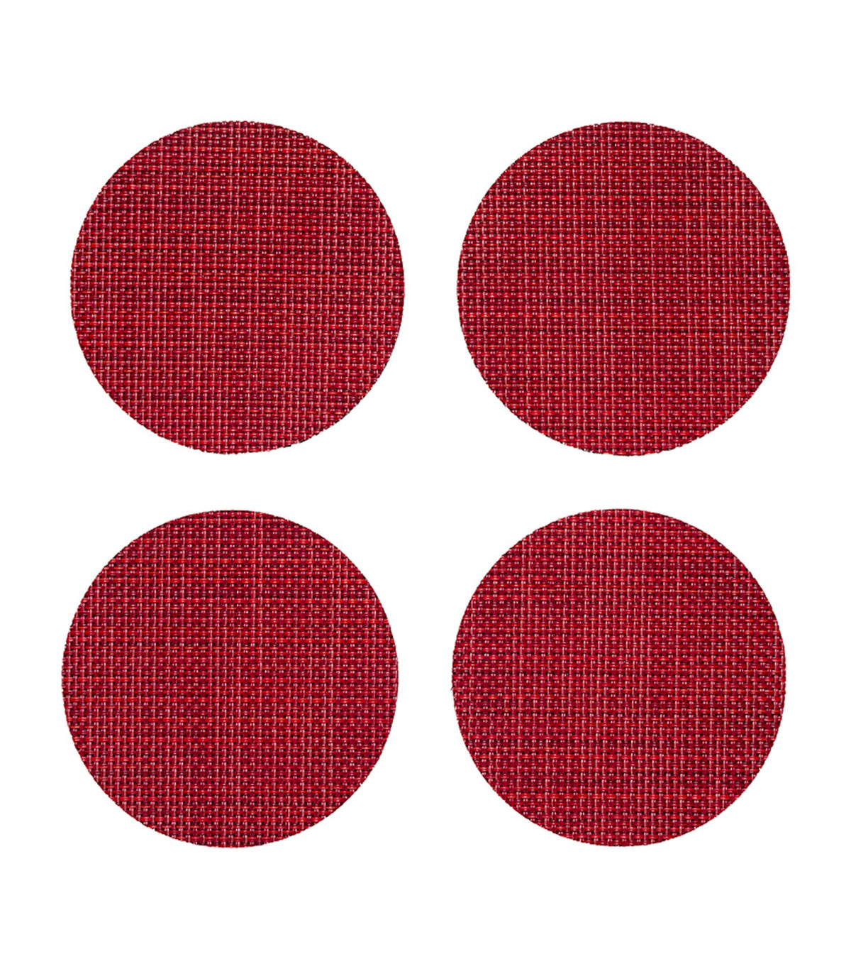 Chilewich Basketweave Round Coasters 10cm - British product