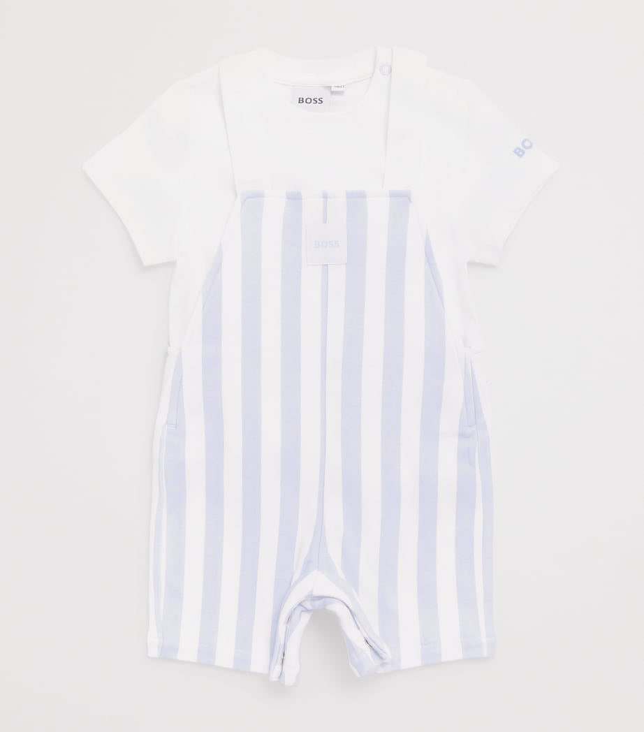 BOSS dungarees and T-shirt set for infants 1-18 months - British product