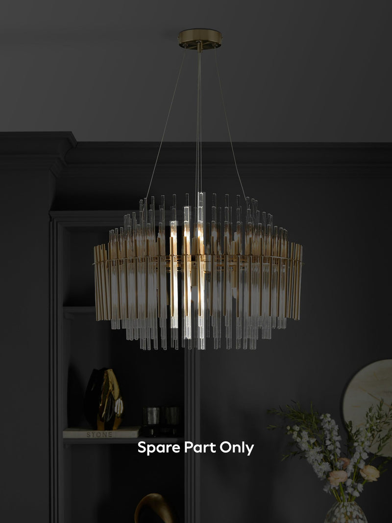 Arundel chandelier spare part glass rods (British brand)