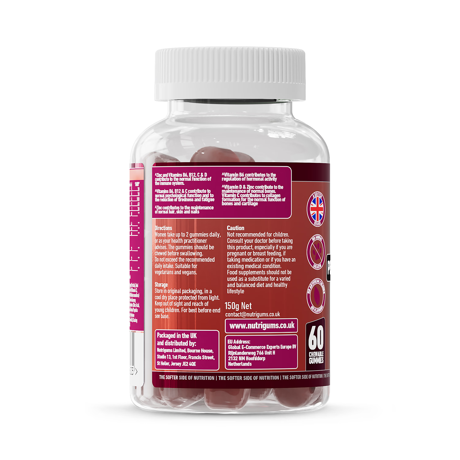 Nutrigums perimenopause support gummies 60 count (British brand)