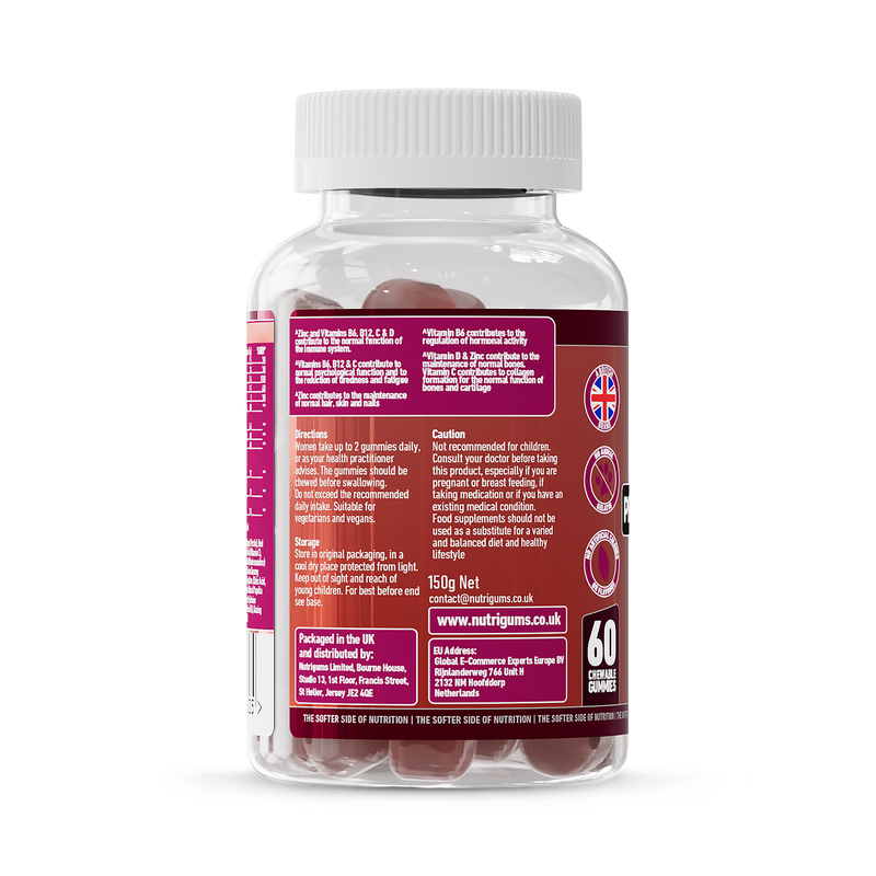 Nutrigums perimenopause support gummies 60 count (British brand)