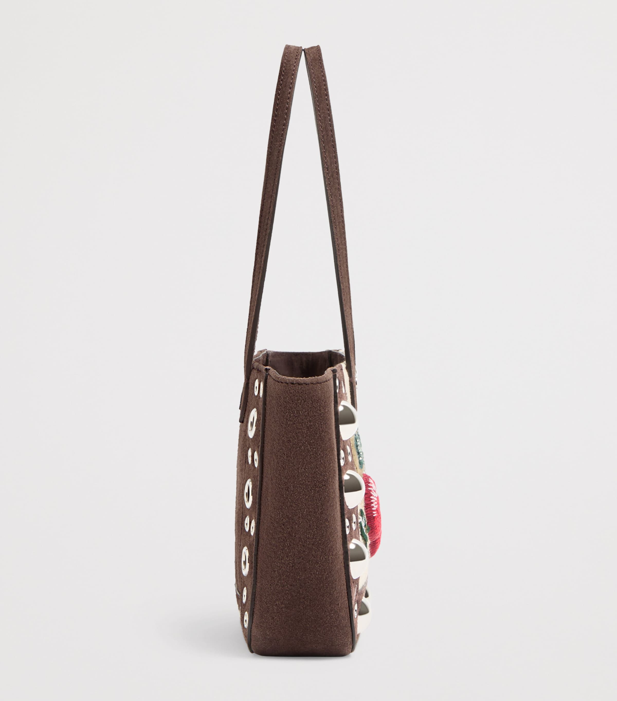 Valentino Garavani mini suede Nellcôte tote bag, imported from the UK