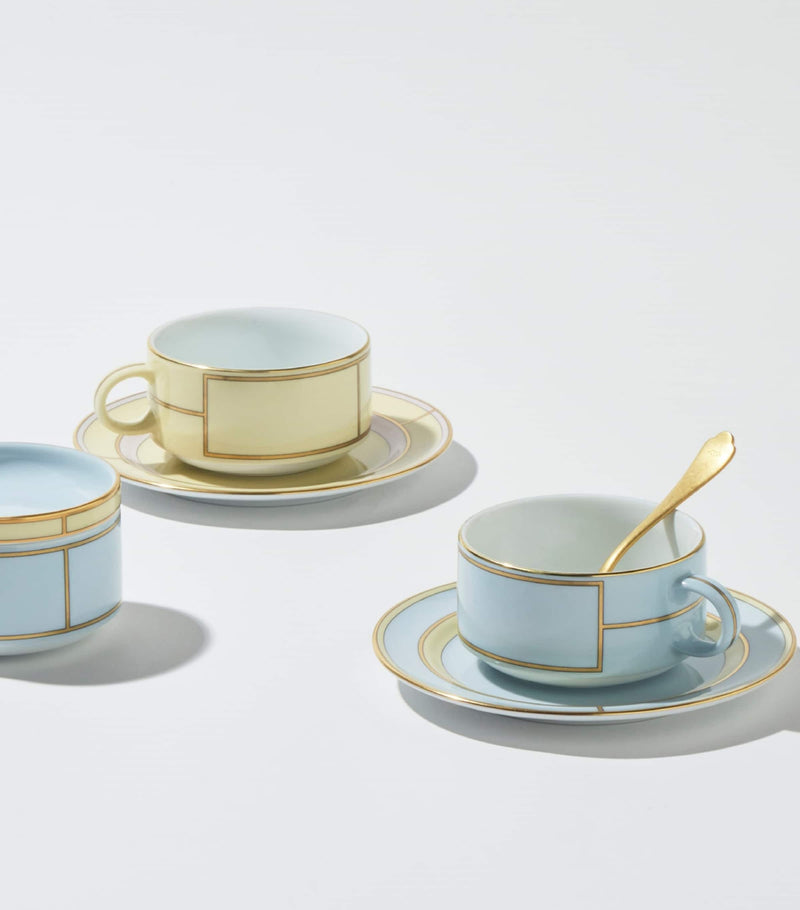 GINORI 1735 Colonna Diva Celeste teacup, UK version