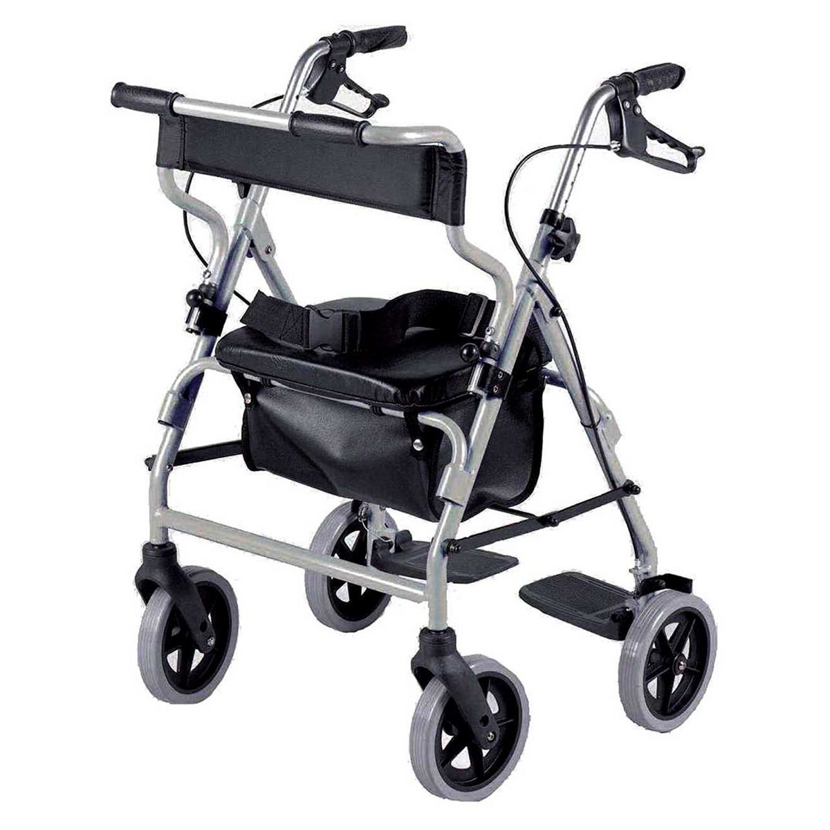 NRS Healthcare A-Series 4-Wheel Rollator – Silver General Household Boots   