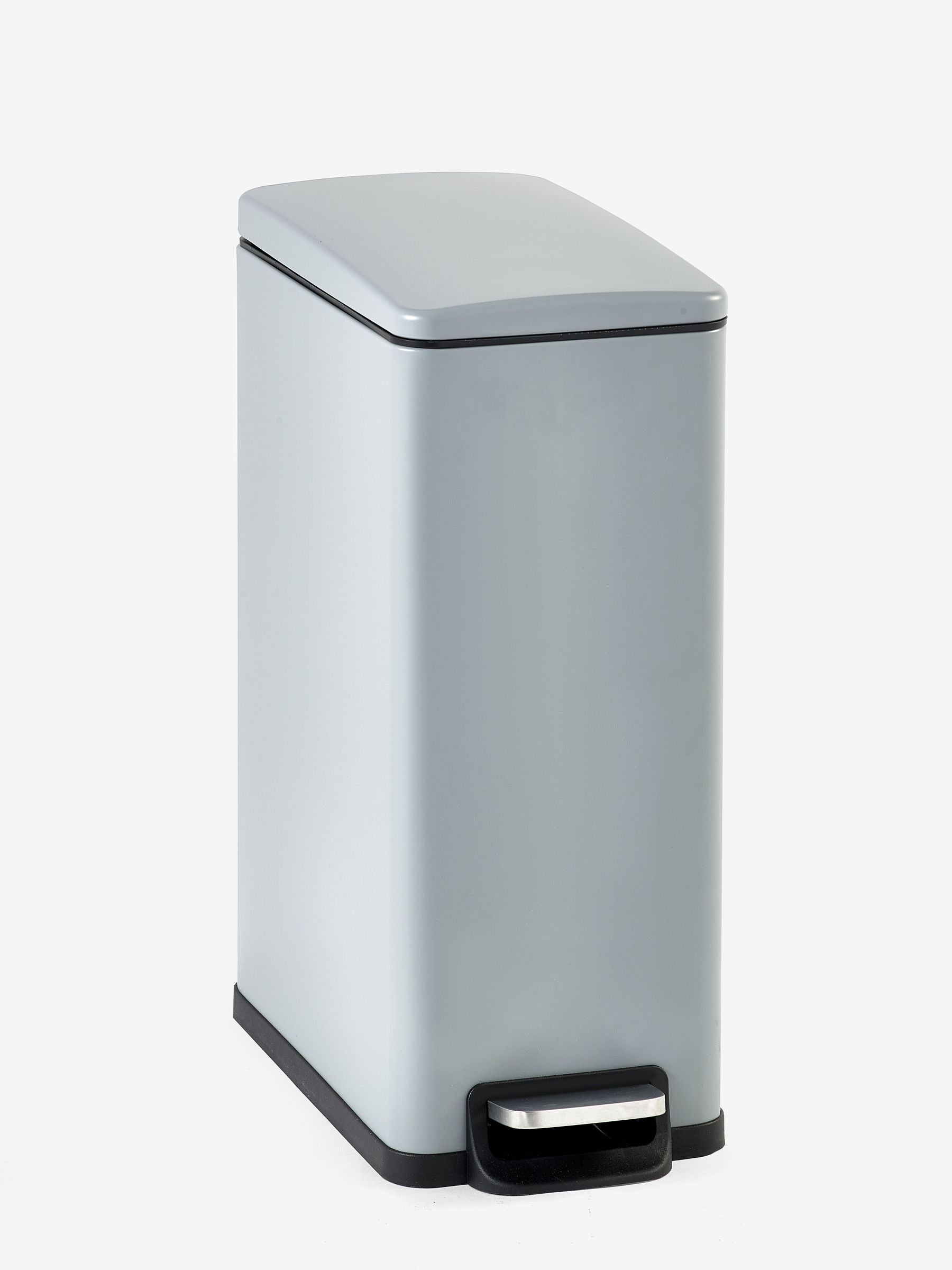 Black slim soft close pedal bin 45L - British product