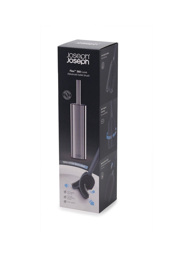 Joseph Joseph Flex 360 Luxe Toilet Brush Stainless Steel, UK version