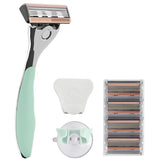 FFS Beauty Shaving Set premium olive razor with 4 blades, UK version