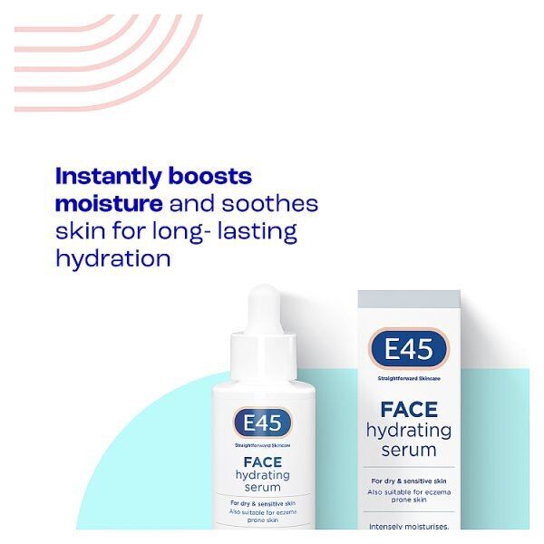 E45 Hydrating Facial Serum For Dry & Sensitive Skin 30Ml GOODS Superdrug   