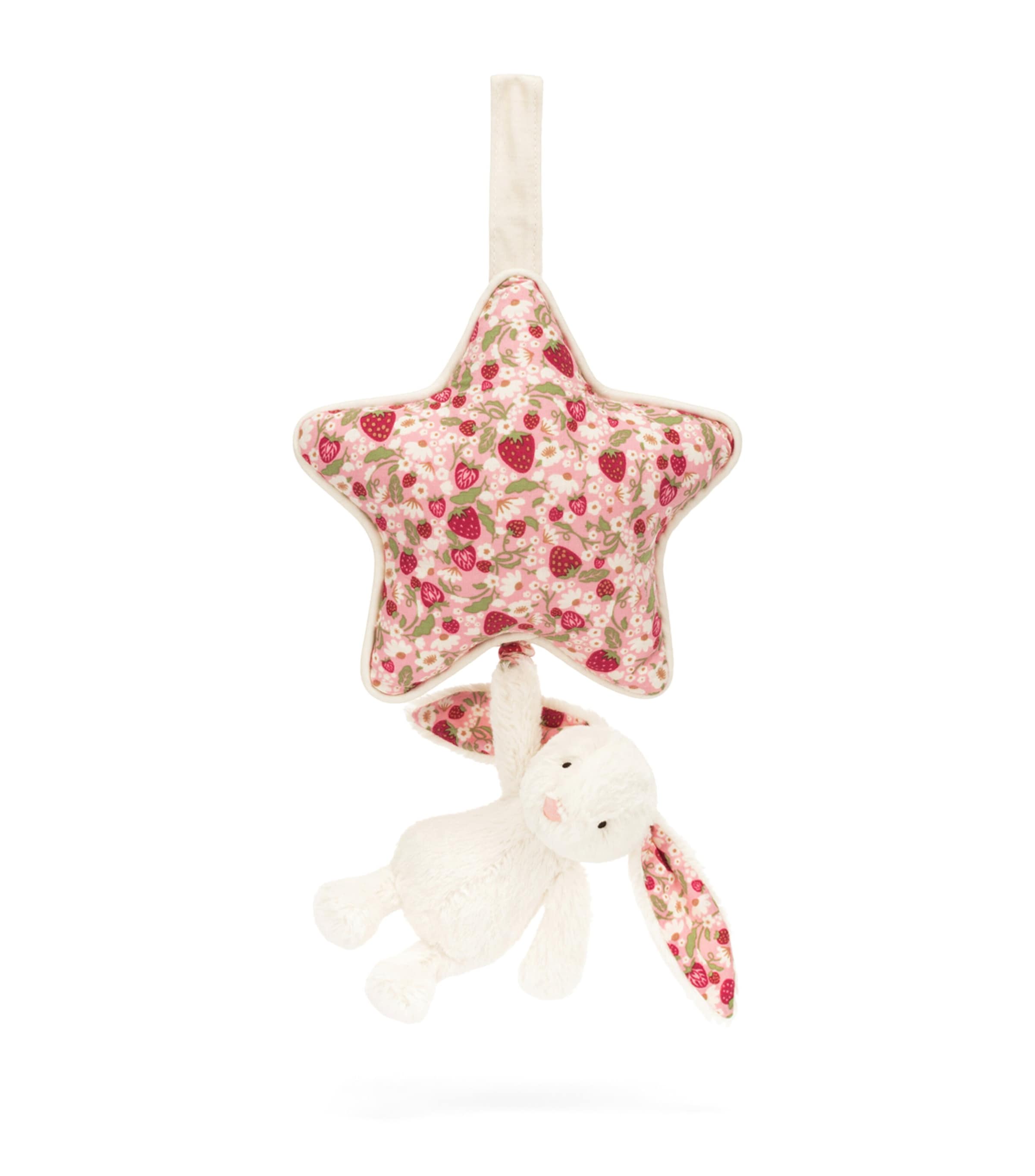 Jellycat Blossom Bunny Berry musical pull toy (British brand)