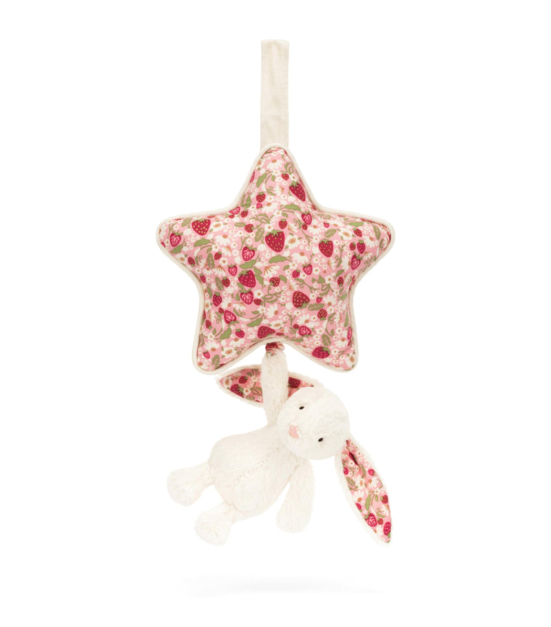 Jellycat Blossom Bunny Berry musical pull toy (British brand)