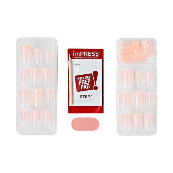 Kiss Impress Heroic French Manicure Press-On Nails (British brand)