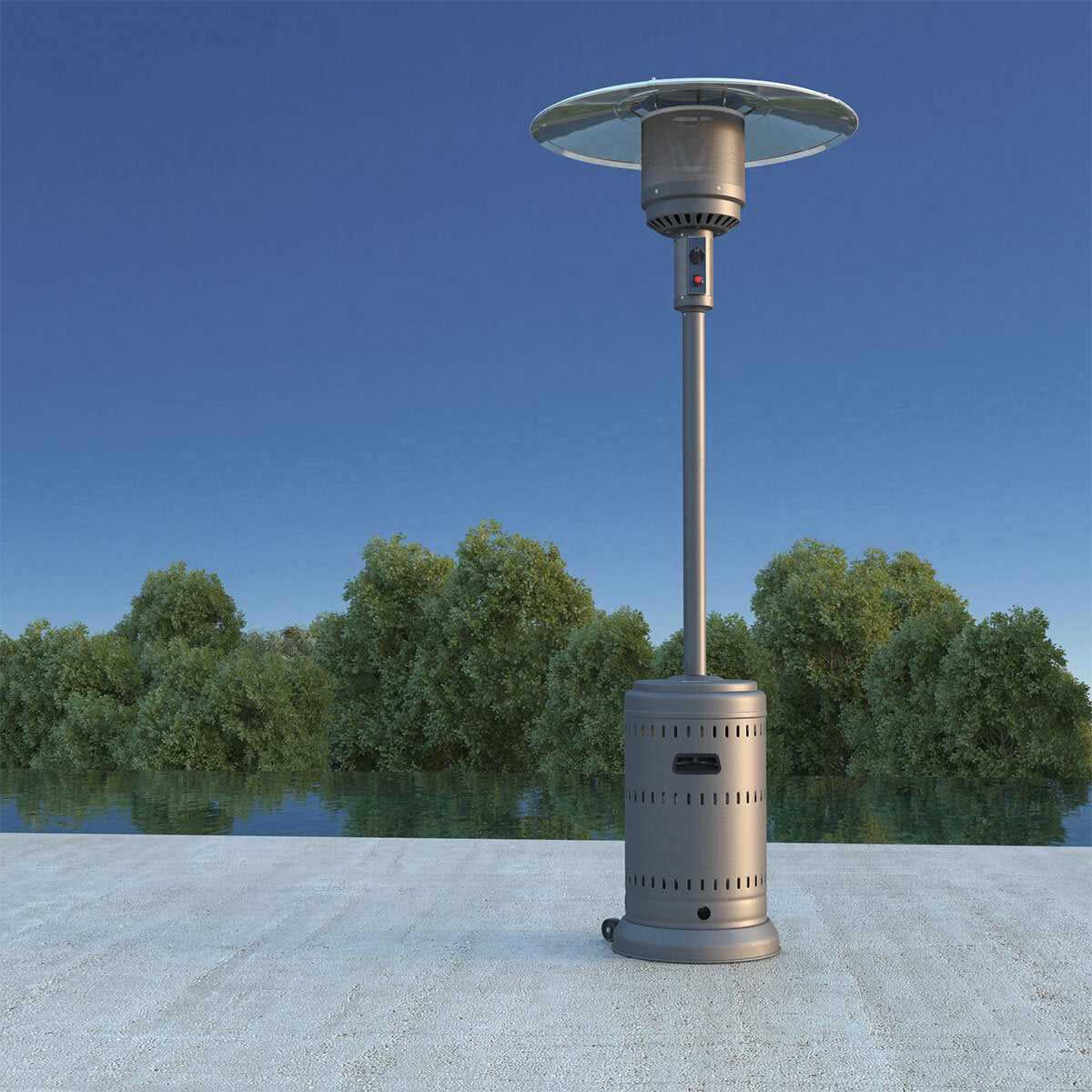 Well Travelled Living 2.3m (91") 46,000 BTU Commercial Patio Heater GOODS Costco UK